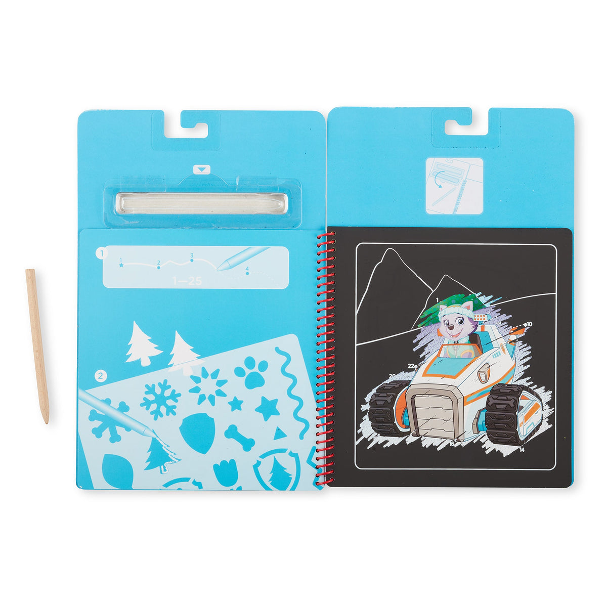 Educational PAW Patrol Scratch Art Pad - Skye