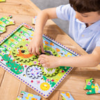 Educational Animal Chase I-Spy Wooden Gear Puzzle