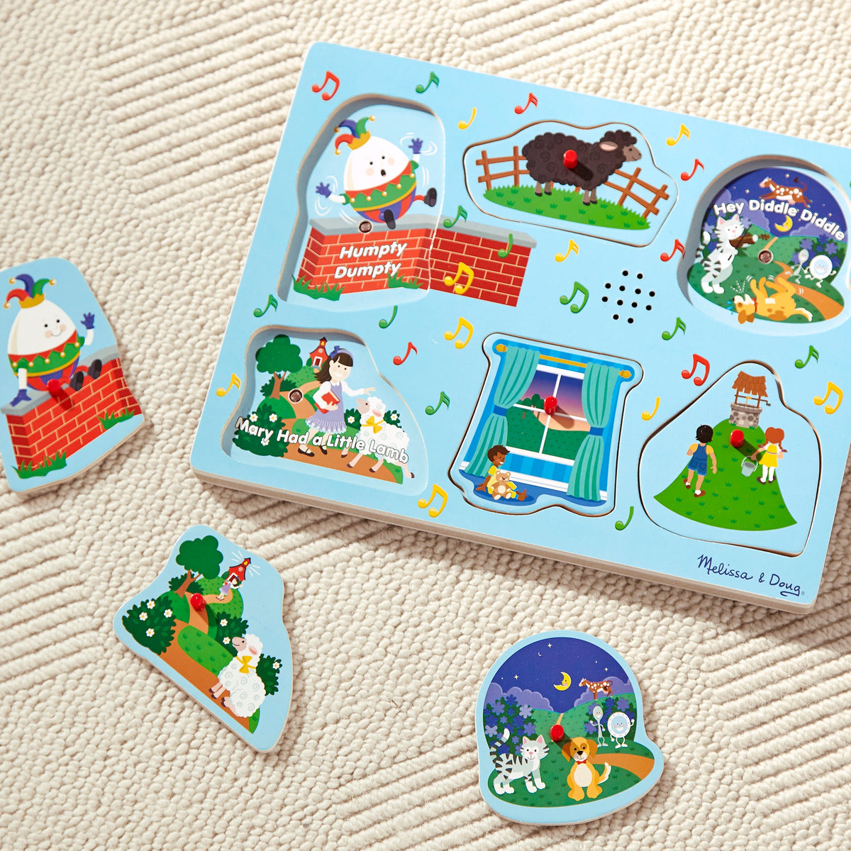 Educational Nursery Rhymes 2 Sound Puzzle - 6 PIeces