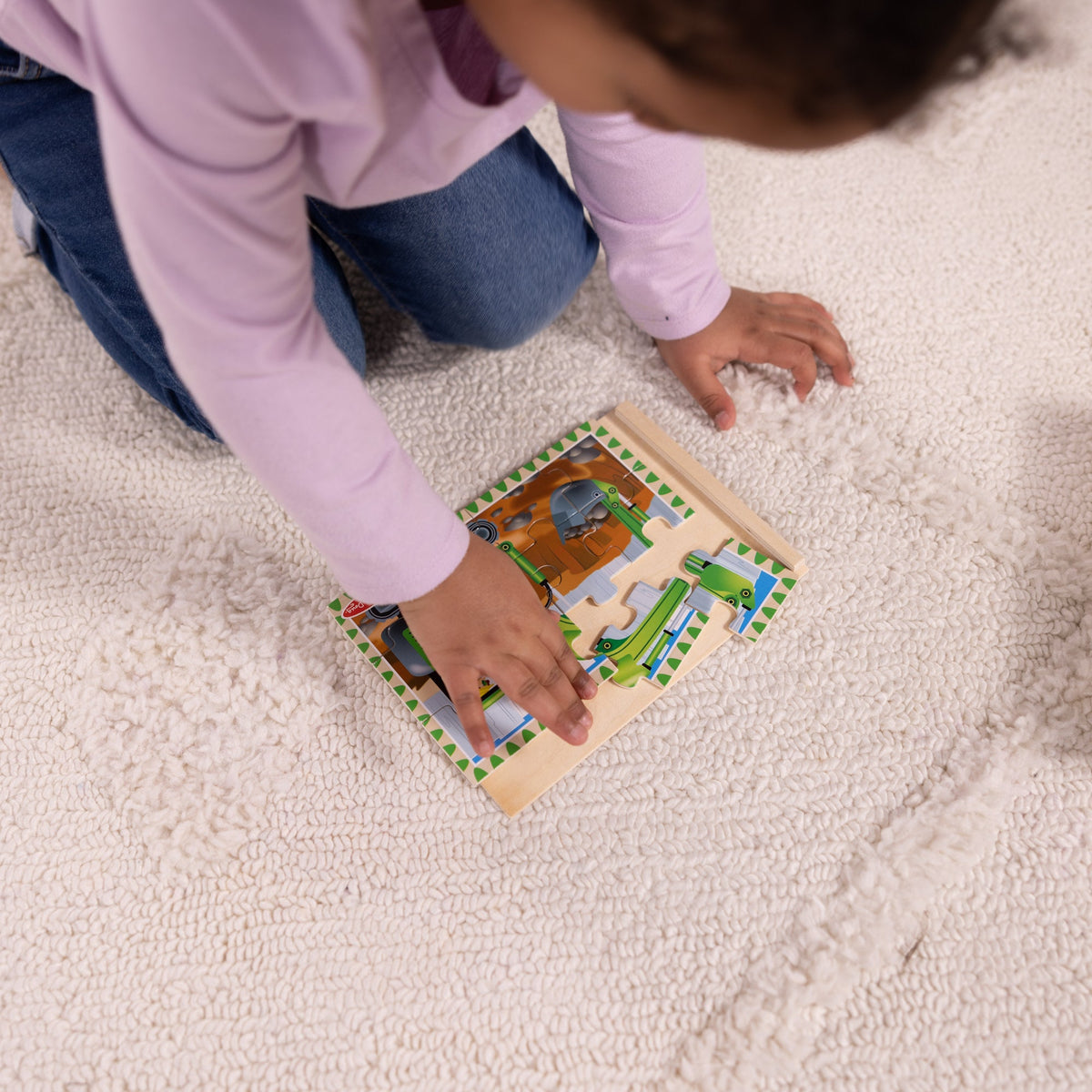 Educational Wooden Jigsaw Puzzles in a Box - Construction