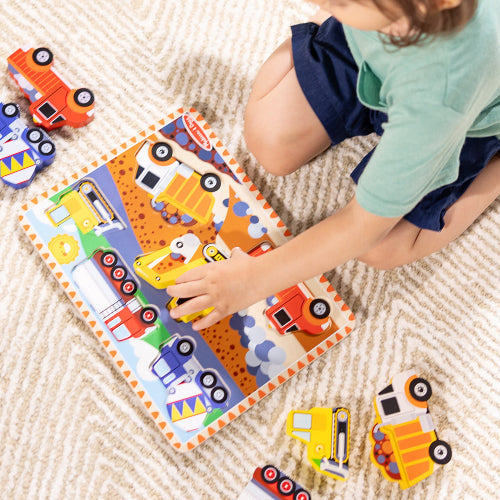 Educational Construction Chunky Puzzle - 6 Pieces