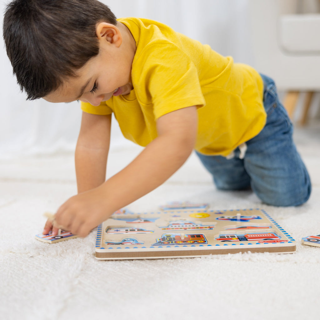Educational Vehicles Sound Puzzle - 8 Pieces