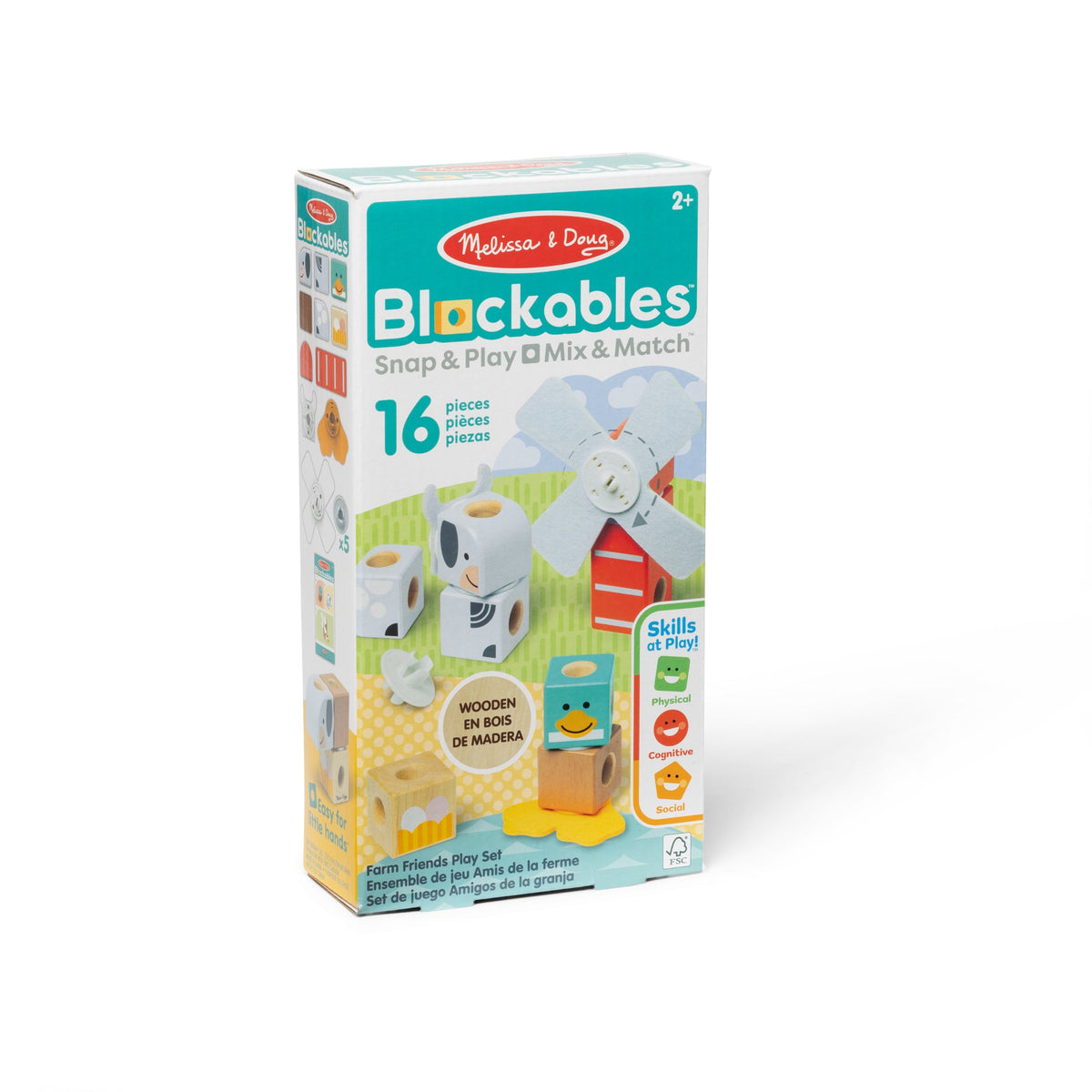 Educational Blockables Farm Friends Play Set
