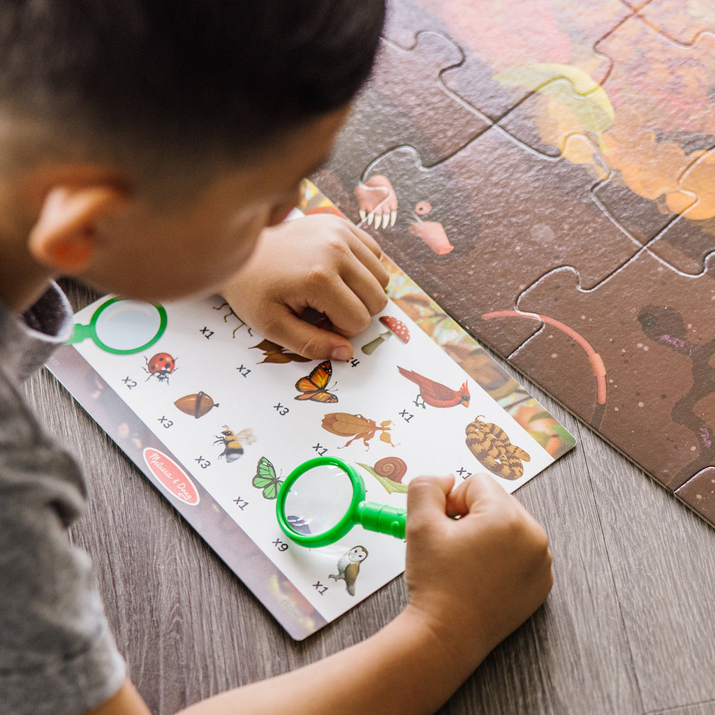 Educational Lets Explore Double-Sided Seek & Find Puzzle