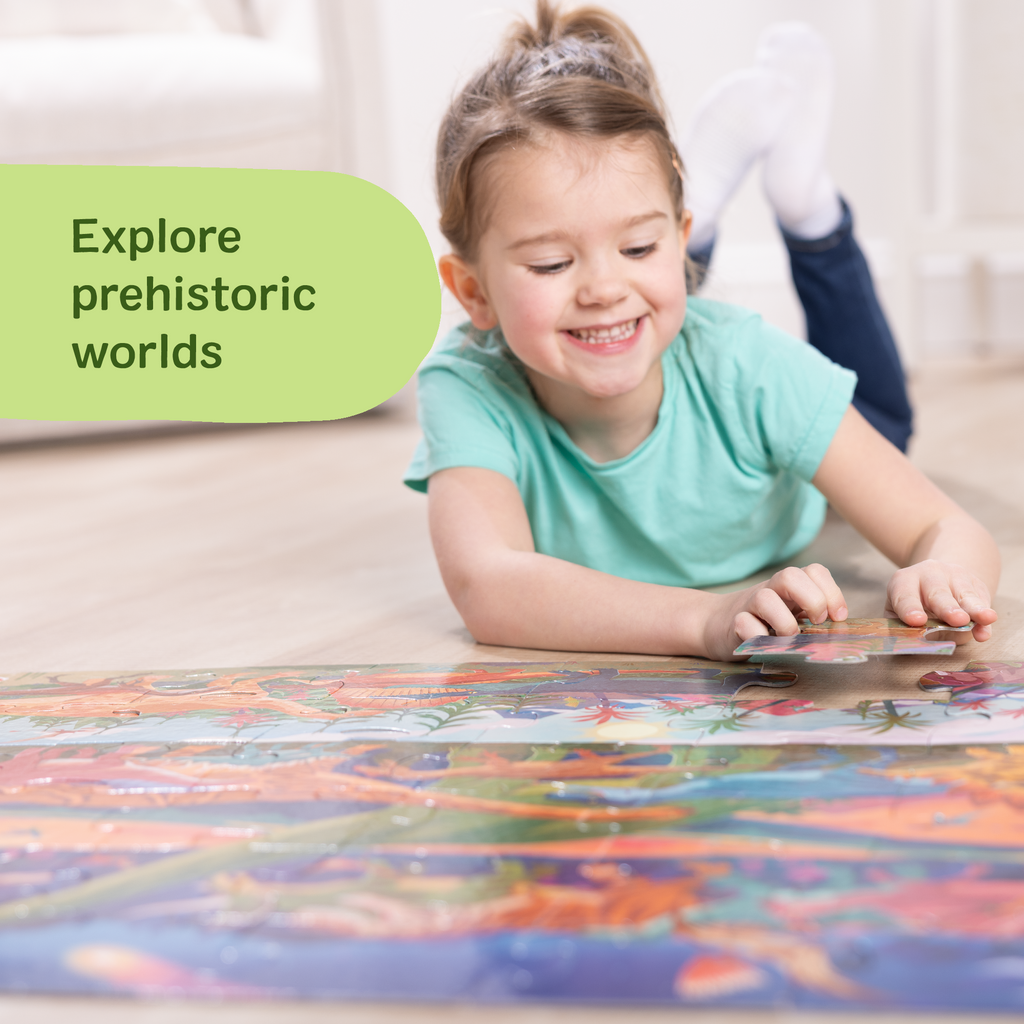 Educational Dinosaur Floor Puzzle - 48 Pieces