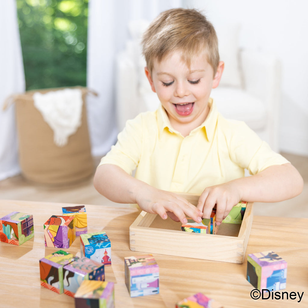 Educational Disney Princess Wooden Cube Puzzle