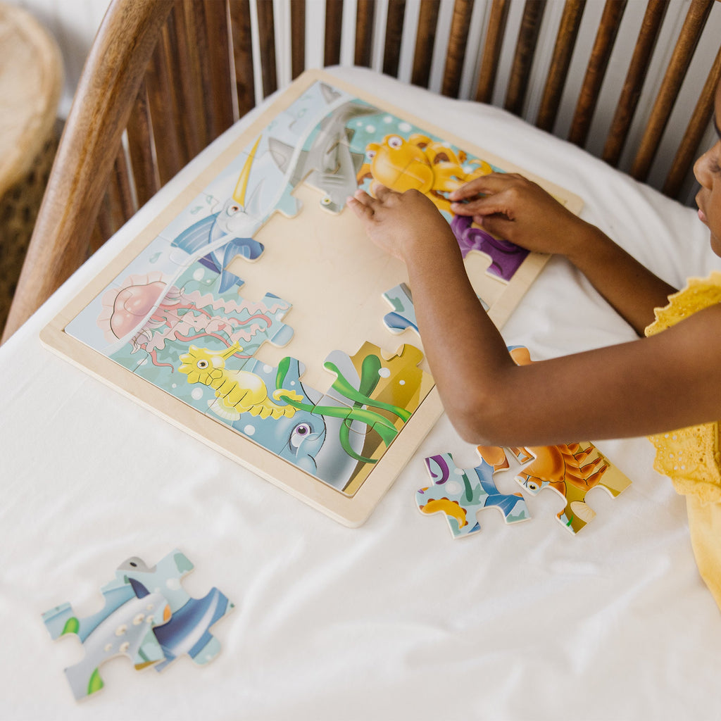 Educational Wooden Jigsaw Puzzle - Under the Sea - 24 Pieces