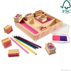 Educational Wooden Stamp Set - Friendship