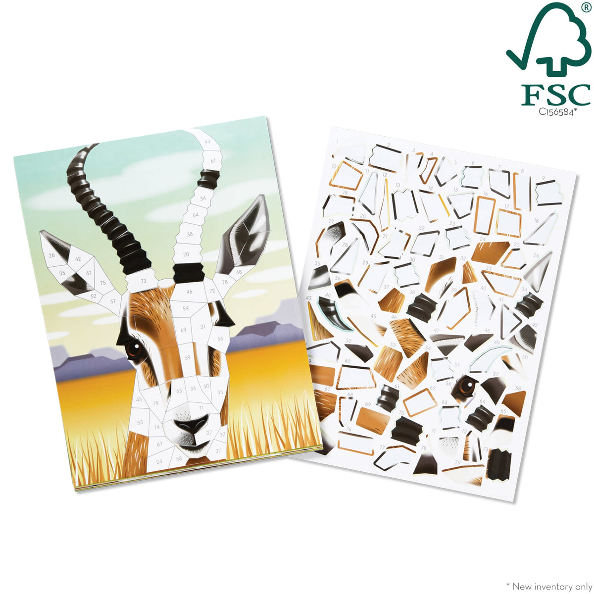Educational Mosaic Sticker Pad - Safari