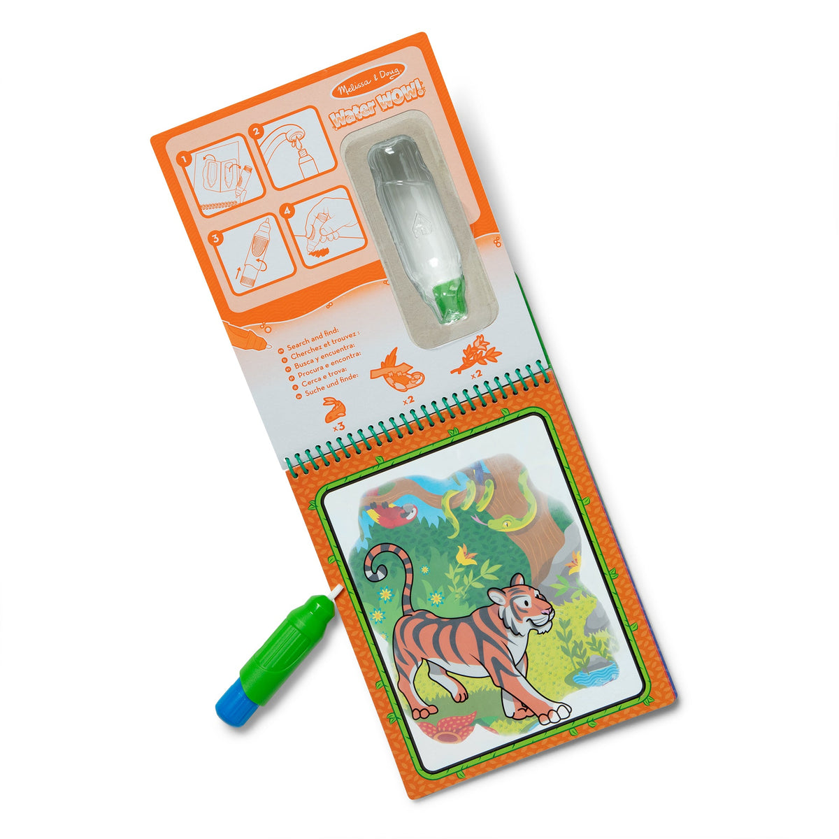 Educational On the Go Water Wow Water-Reveal Pad Jungle