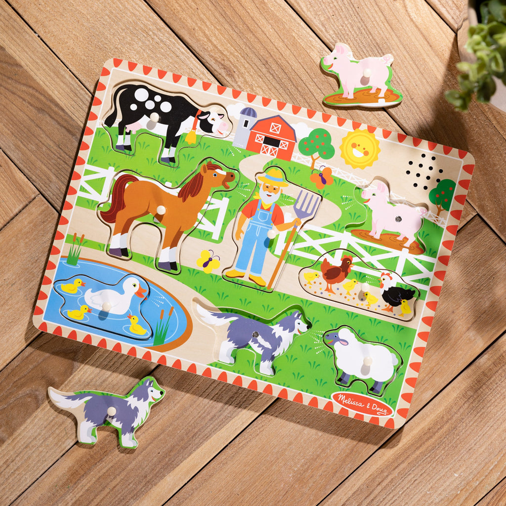 Educational Old MacDonalds Farm Song Puzzle - 8 Pieces