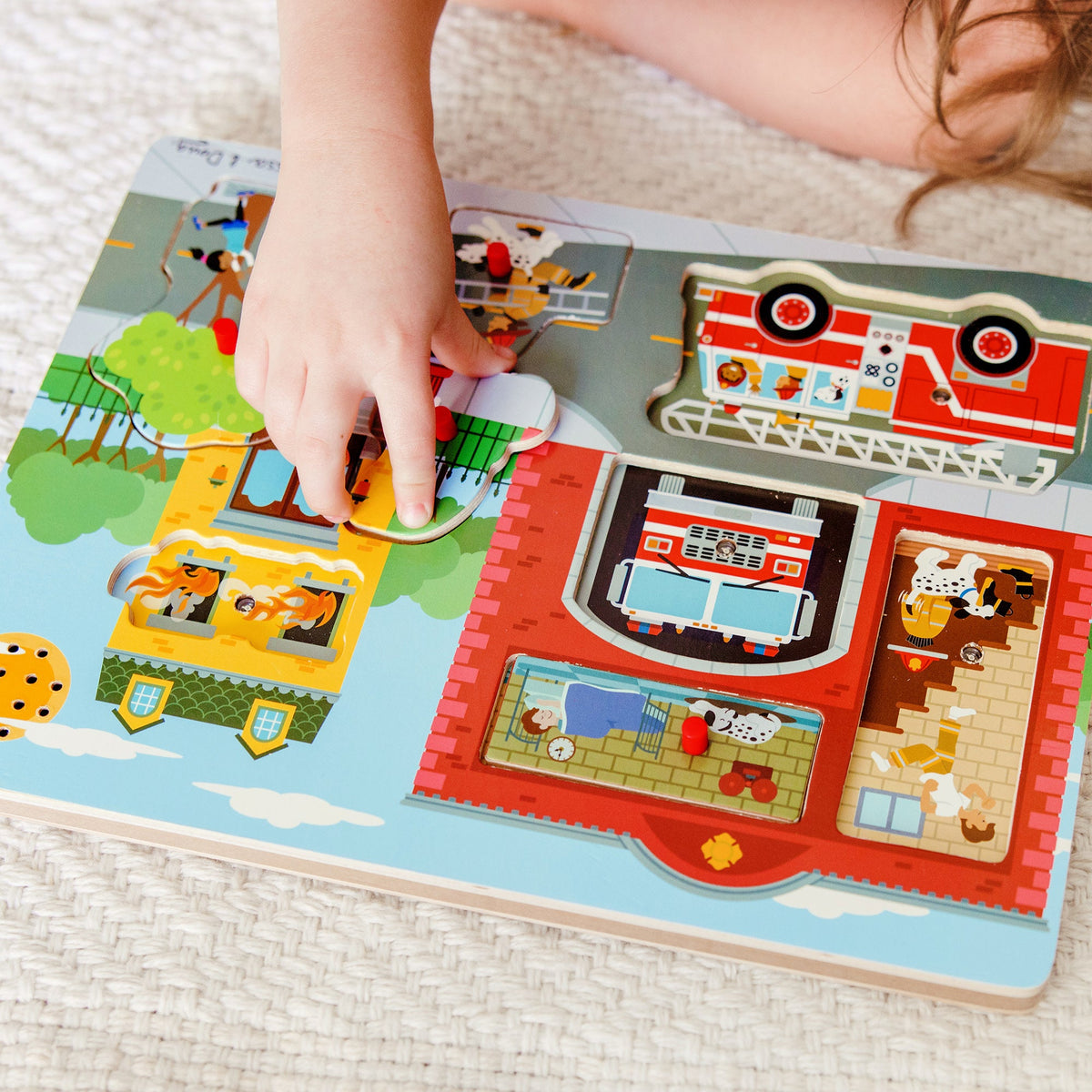 Educational Around the Fire Station Sound Puzzle - 8 Pieces