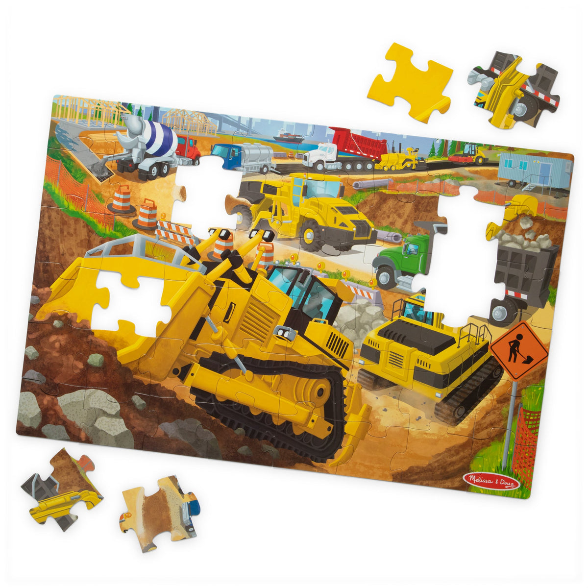 Educational Building Site Floor Puzzle - 48 Pieces