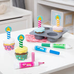 Educational Bake & Decorate Wooden Cupcake Play Set