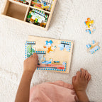 Educational Wooden Jigsaw Puzzles in a Box - Pets