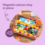 Educational Happy Hens Push to Pop Puzzle