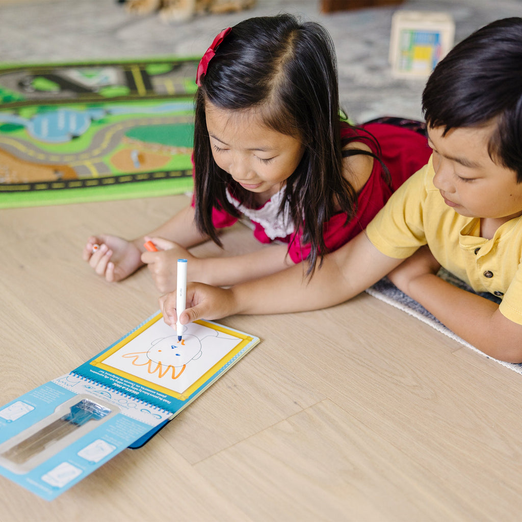 Educational Game On Wipe-Off Activity Pad - On the Go Travel Activity