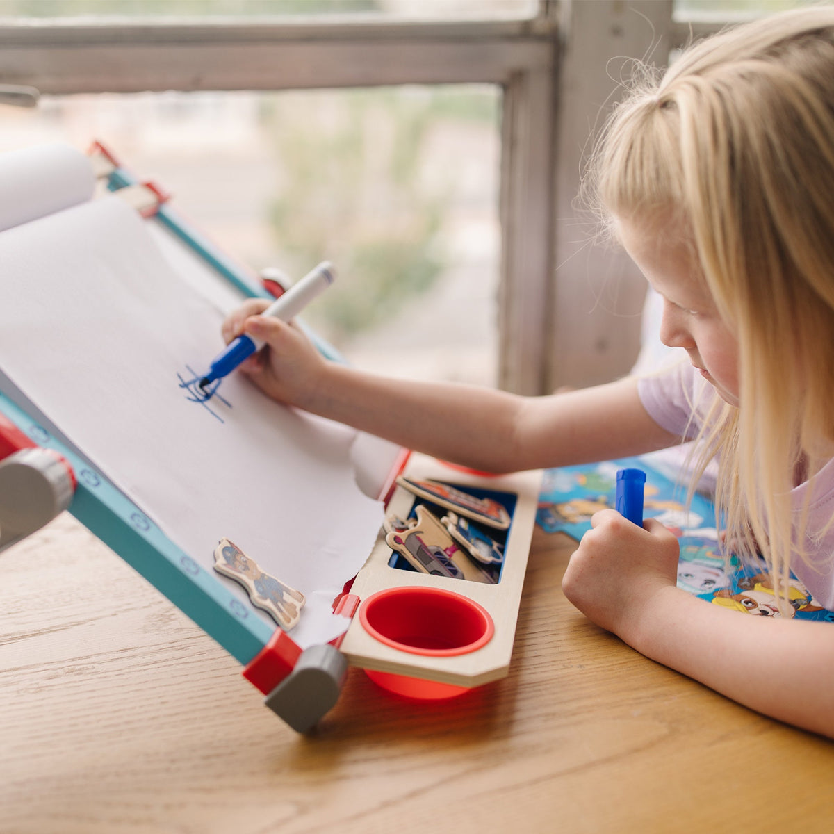 Educational PAW Patrol Wooden Tabletop Art Center