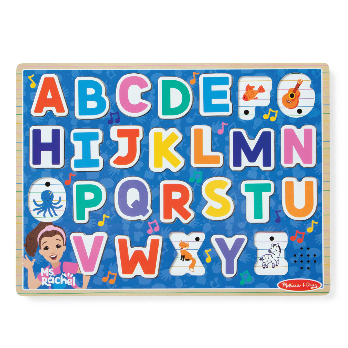 Educational Ms. Rachel Wooden Phonics Alphabet Sound Puzzle - 26 Pieces